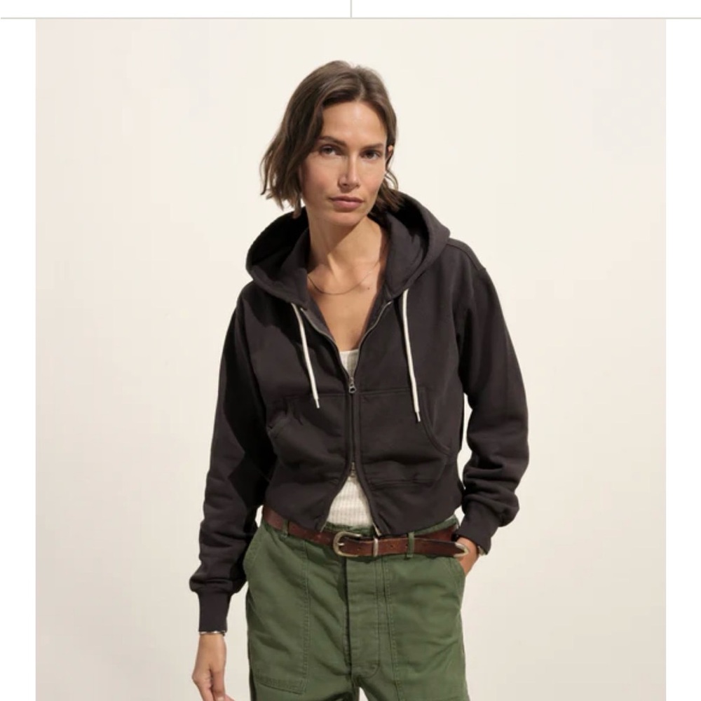 Vintage Interloop Tan Full Zip Hoodie - Picture 8 of 8